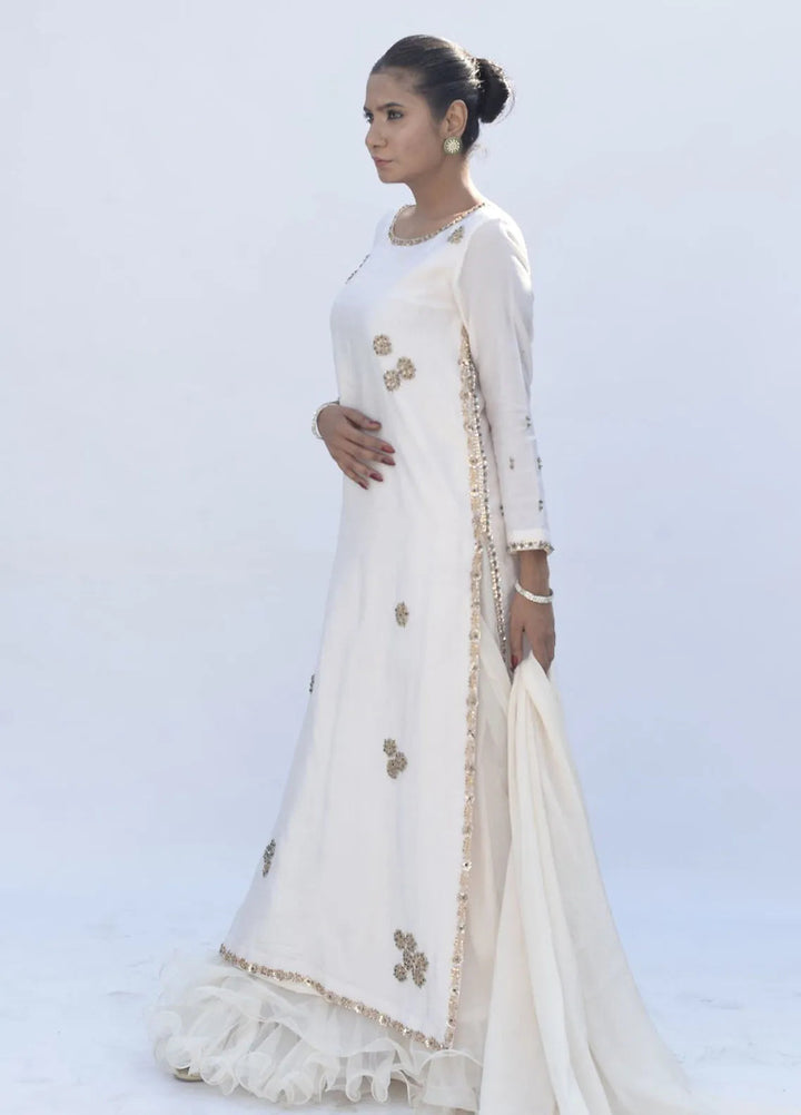 Eman Butt Pret Embriodered sheesha silk 3 Piece Suit Kanwal