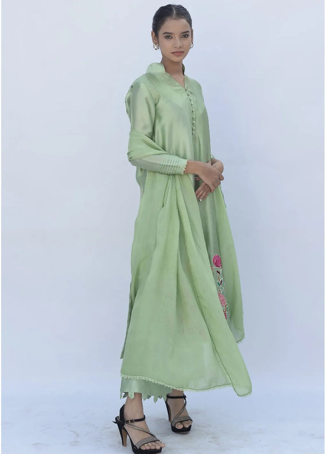 Eman Butt Pret Embriodered sheesha silk 3 Piece Suit Nyra