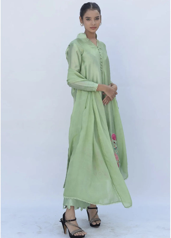 Eman Butt Pret Embriodered sheesha silk 3 Piece Suit Nyra