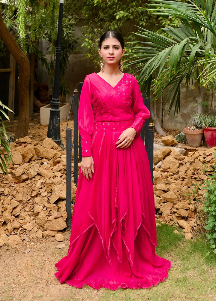 Eman Butt Pret Embroidered Chiffon 2 Piece Suit Iraj