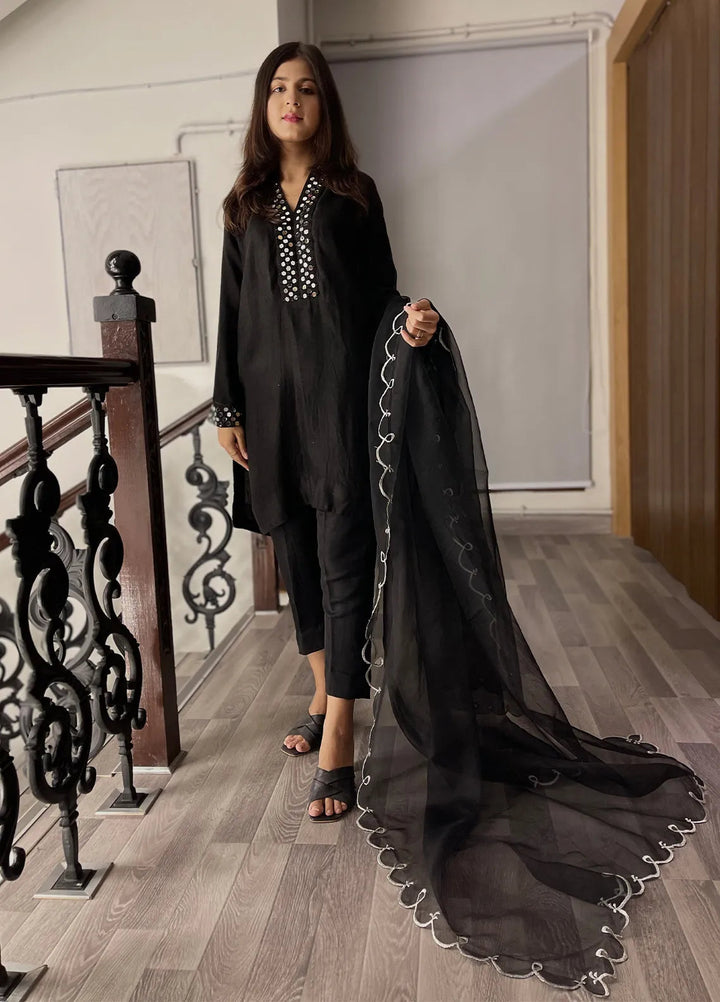 Eman Butt Pret Embroidered Cotton Net 3 Piece Suit Sheesh