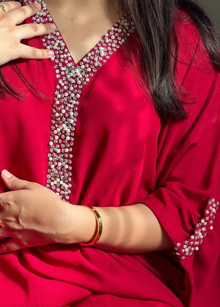 Eman Butt Pret Embroidered Georgette 2 Piece Suit Rosa