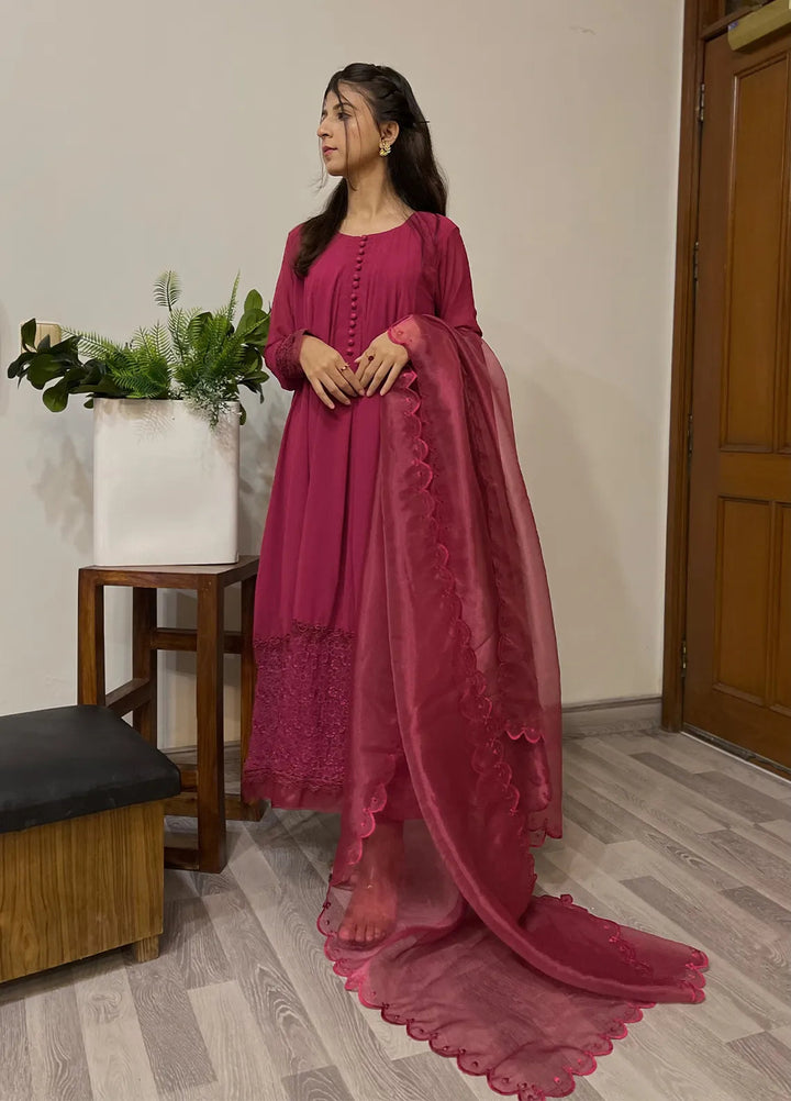 Eman Butt Pret Embroidered Georgette 3 Piece Suit Azel