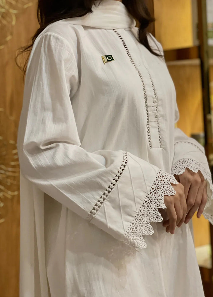 Eman Butt Pret Solid Cotton 3 Piece Suit Aira