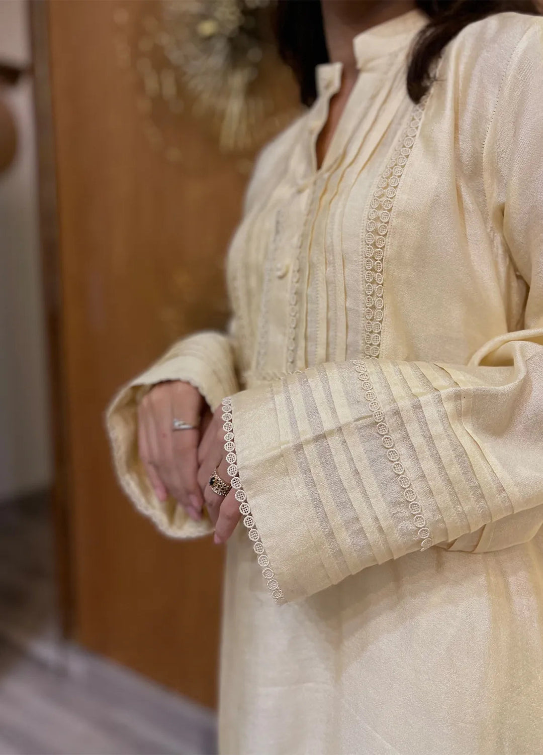 Eman Butt Pret Solid Khaadi Silk 2 Piece Suit Noori