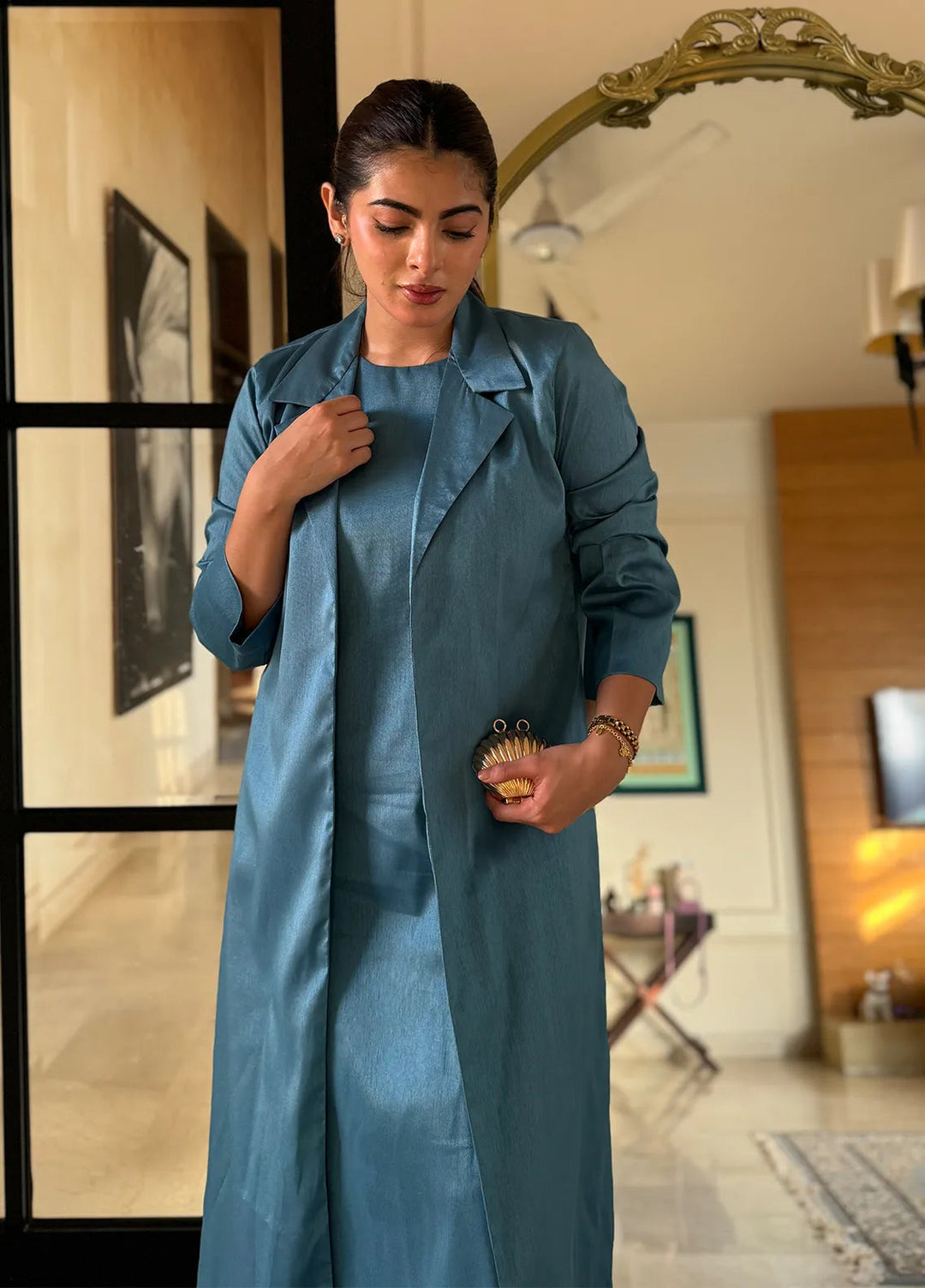 Eman Butt Pret Solid Raw silk 2 Piece Suit Mia