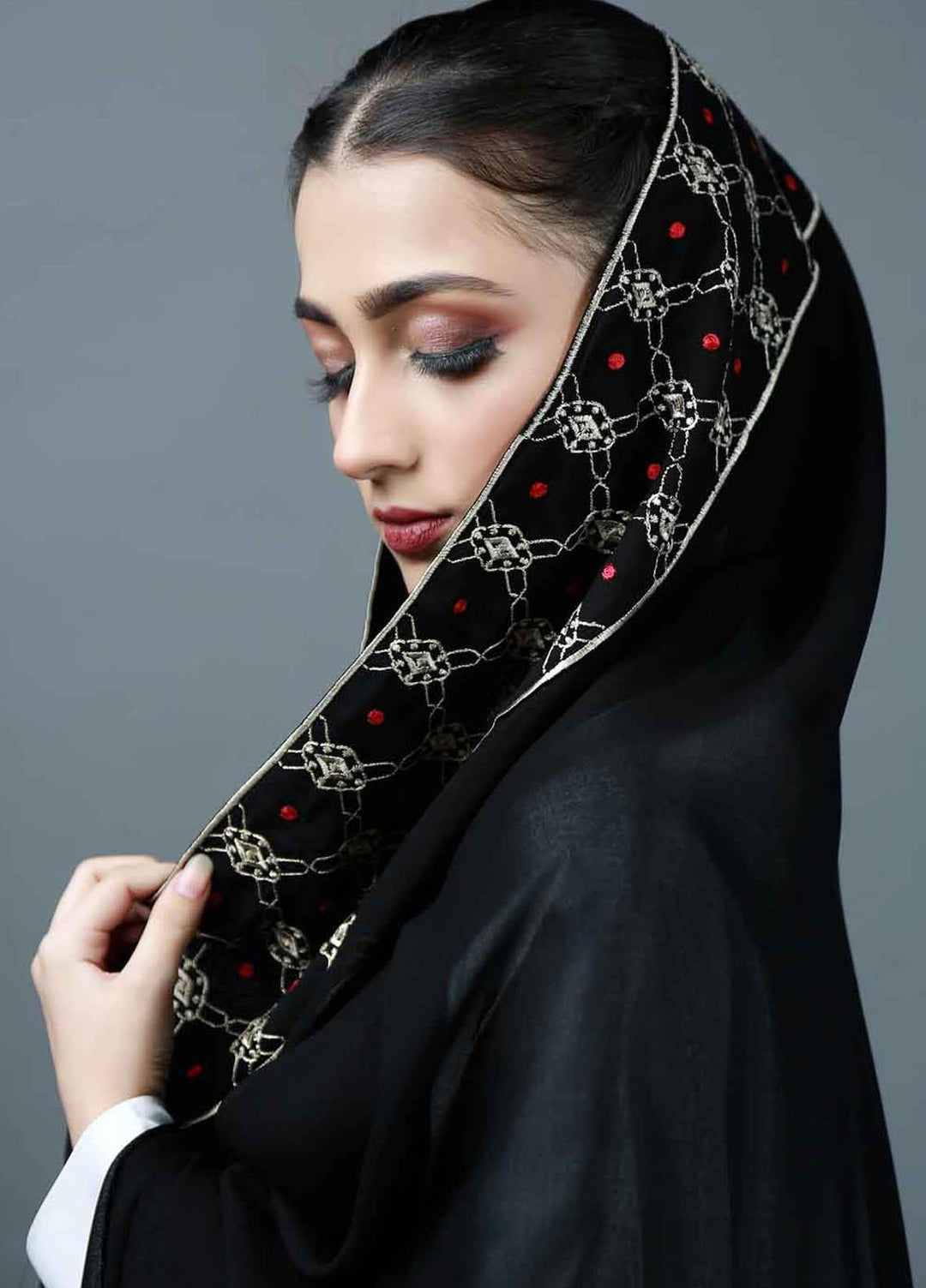 Abaya pk    Chadar ABA22EC Chaadar-Embroidered-107 - Embroidered Chadars