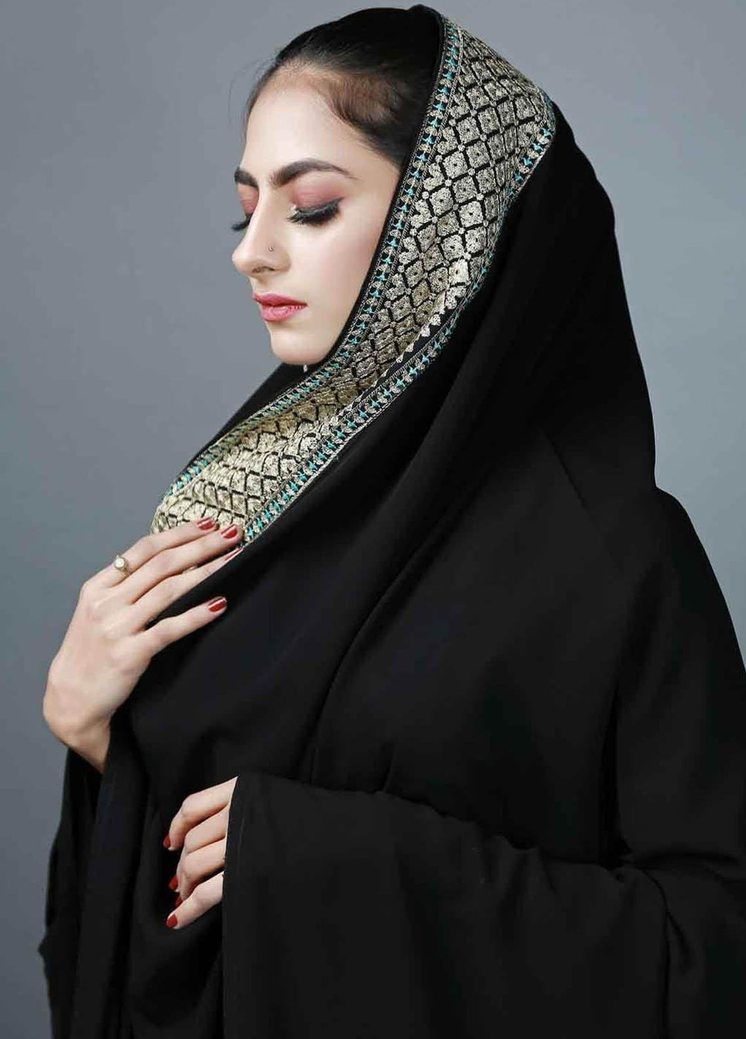 Abaya pk    Chadar ABA22EC Chaadar-Embroidered-112 - Embroidered Chadars