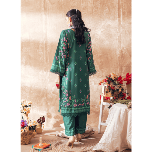 Liyana by Mashra RTW Printed Lawn 3 Piece Suit Emerald Casual Collection