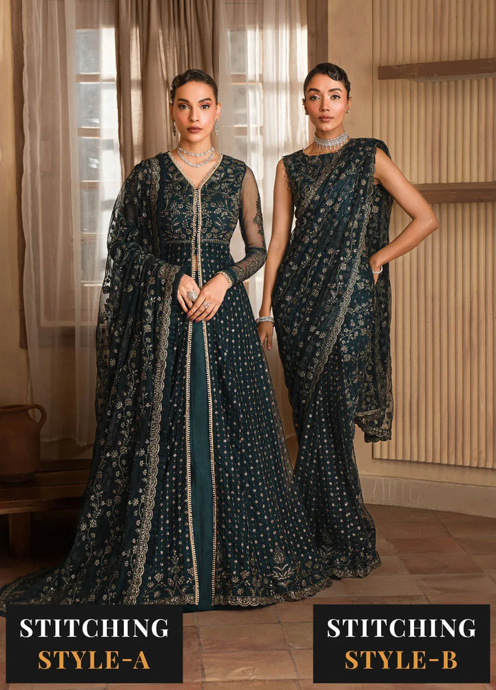 Emirah by Zarif Embroidered Net Suit Unstitched 3 Piece ZRF24E ZEF 01- Orna - Formal Collection