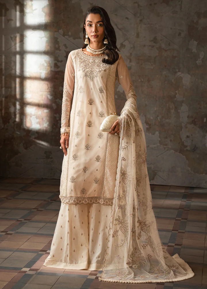 Emirah by Zarif Embroidered Net Suit Unstitched 3 Piece ZR25UF ZEF 06- Meera - Formal Collection