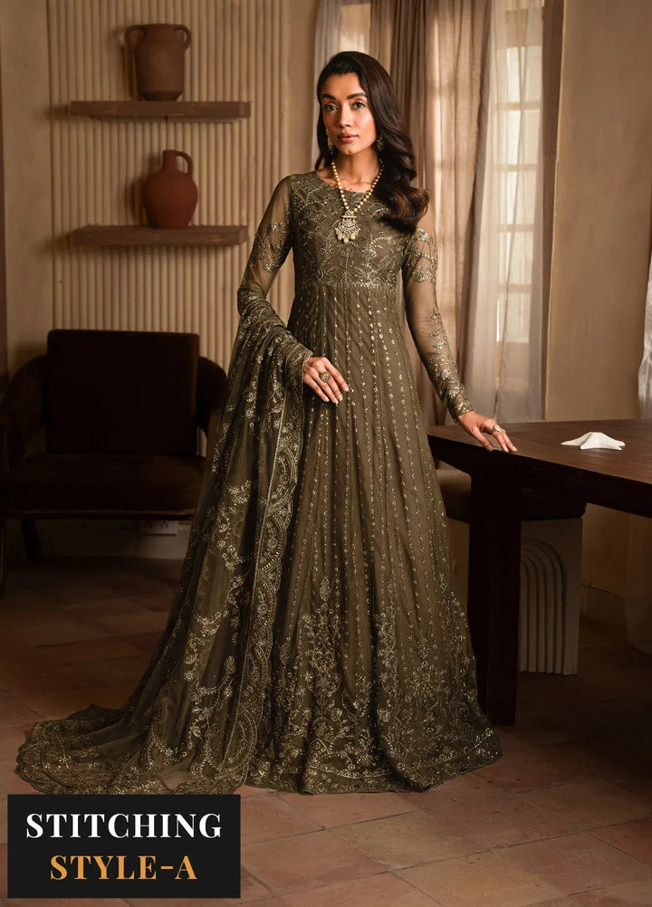 Emirah by Zarif Embroidered Net Suit Unstitched 3 Piece ZRF24E ZEF 07- Jazab - Formal Collection