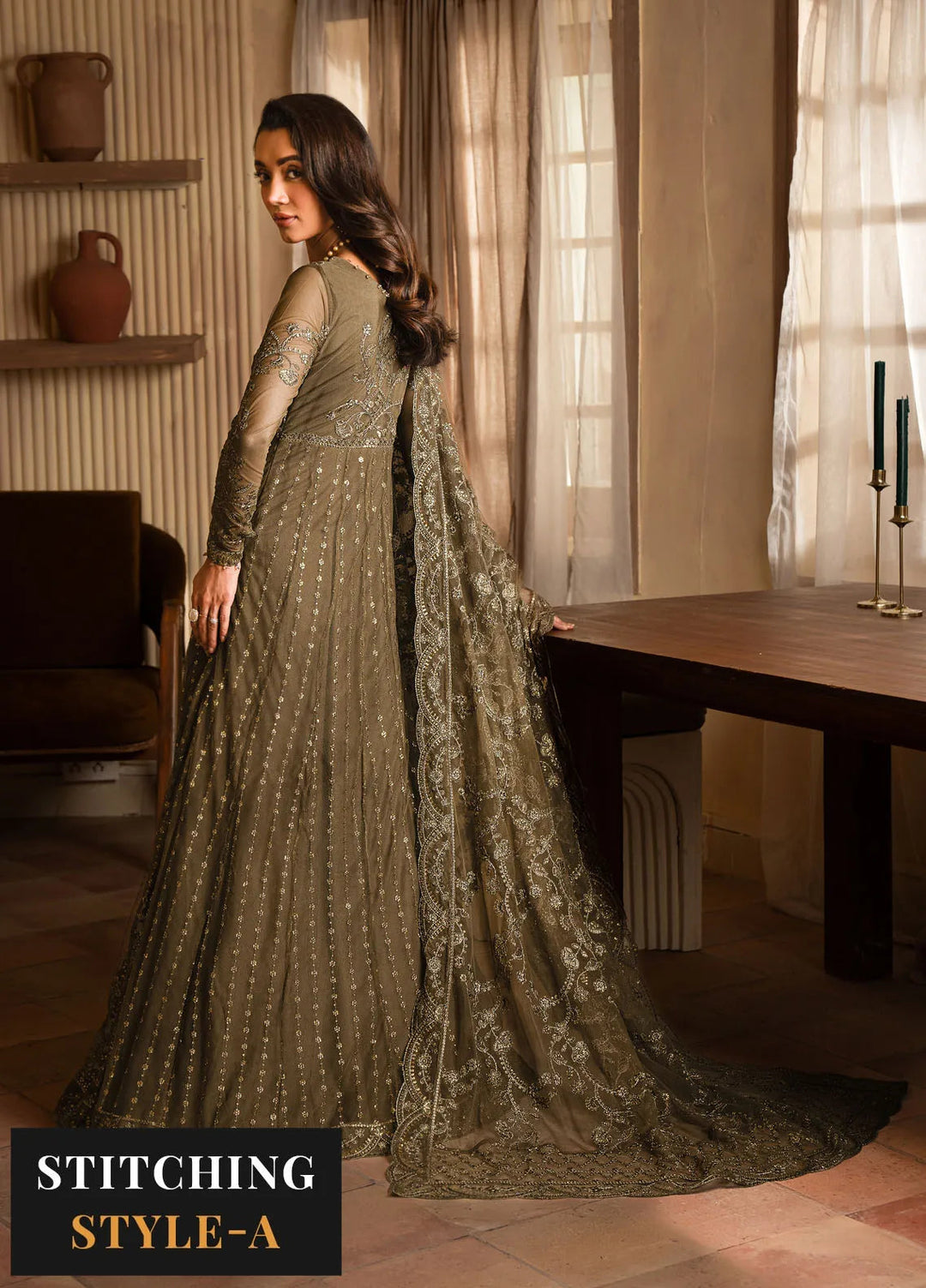 Emirah by Zarif Embroidered Net Suit Unstitched 3 Piece ZRF24E ZEF 07- Jazab - Formal Collection