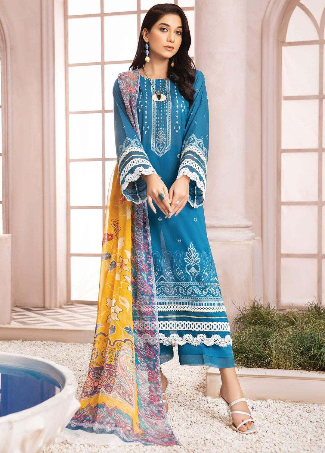 Emrose by LALA Textiles Digital Printed Lawn Suits Unstitched 3 Piece LT22EM ERBIL LA-0037 - Summer Collection