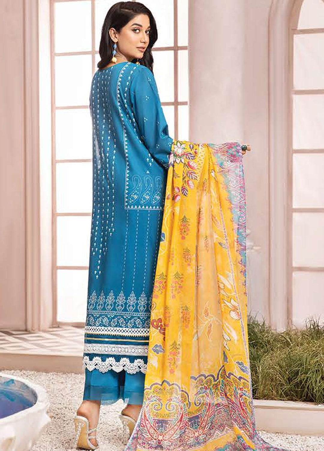 Emrose by LALA Textiles Digital Printed Lawn Suits Unstitched 3 Piece LT22EM ERBIL LA-0037 - Summer Collection