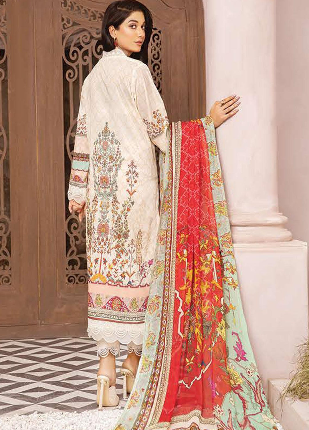 Emrose by LALA Textiles Digital Printed Lawn Suits Unstitched 3 Piece LT22EM FARDIS LA-0038 - Summer Collection