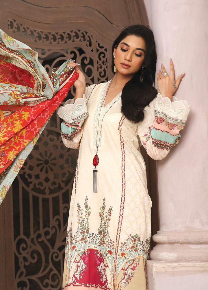 Emrose by LALA Textiles Digital Printed Lawn Suits Unstitched 3 Piece LT22EM FARDIS LA-0038 - Summer Collection
