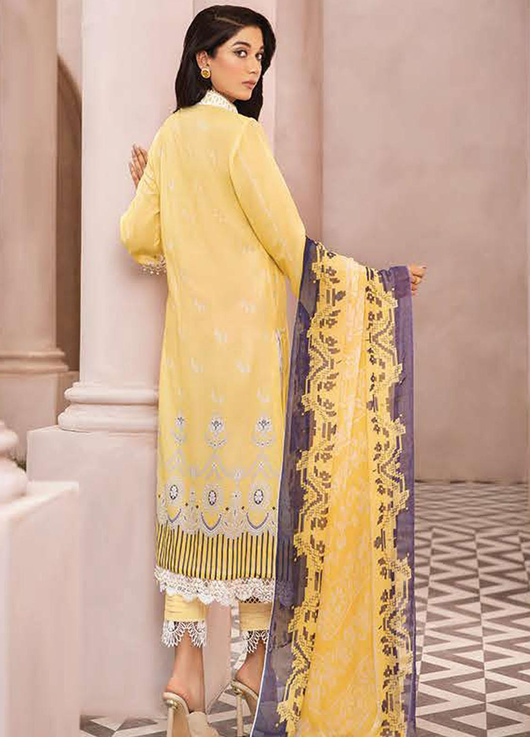 Emrose by LALA Textiles Digital Printed Lawn Suits Unstitched 3 Piece LT22EM URMIA LA-0040 - Summer Collection