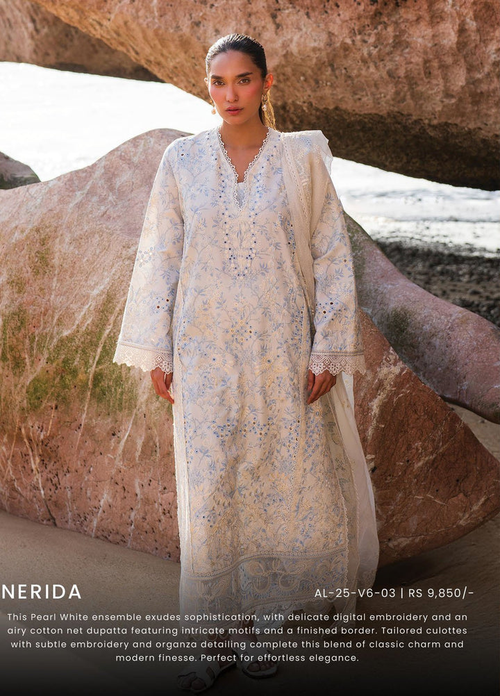 Endless by Afrozeh Embroidered Lawn Suits Unstitched 3 Piece AF25ES D-03 Nerida - Summer Collection