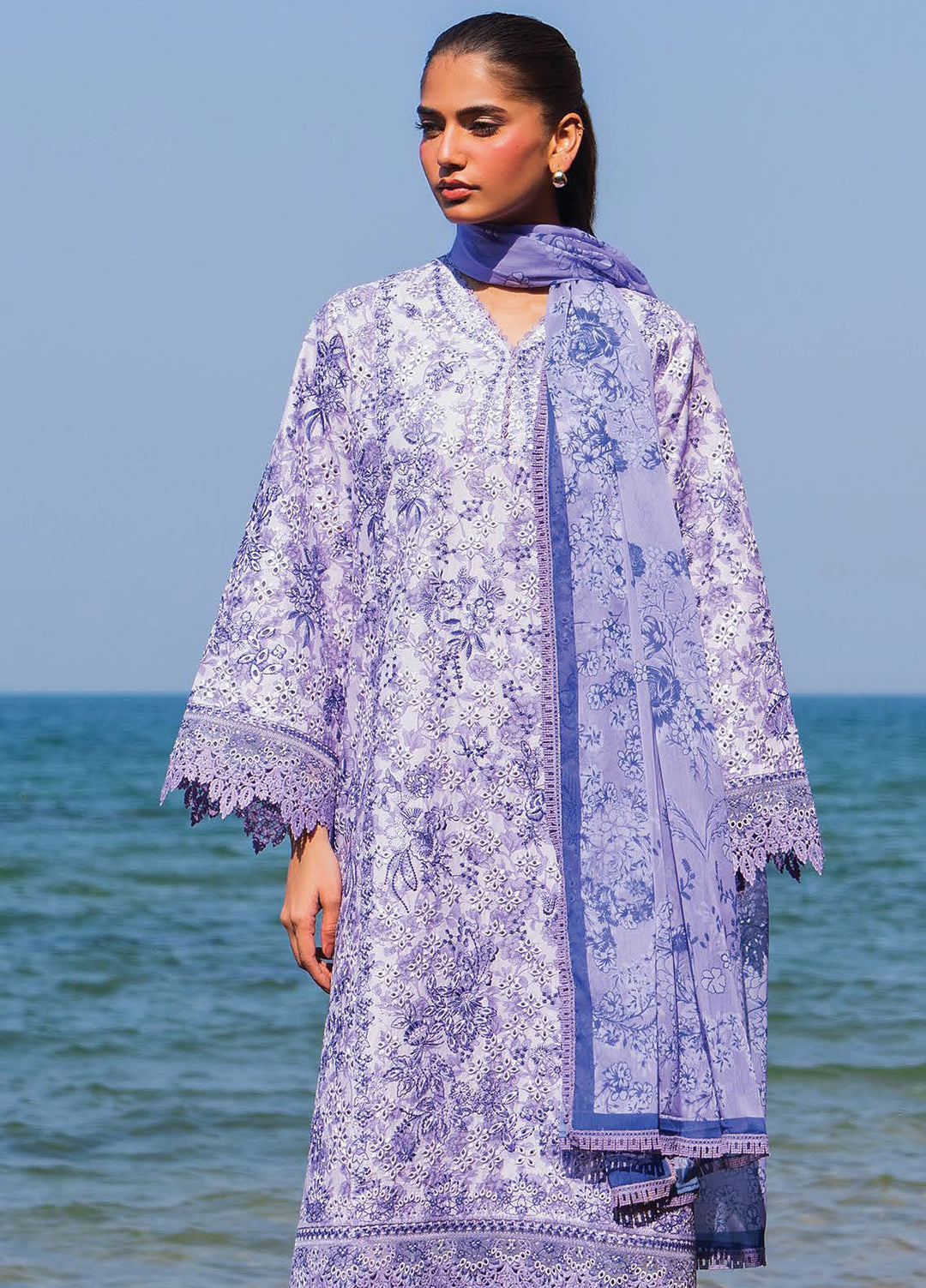 Endless by Afrozeh Embroidered Lawn Suits Unstitched 3 Piece AF25ES D-06 Verve - Summer Collection
