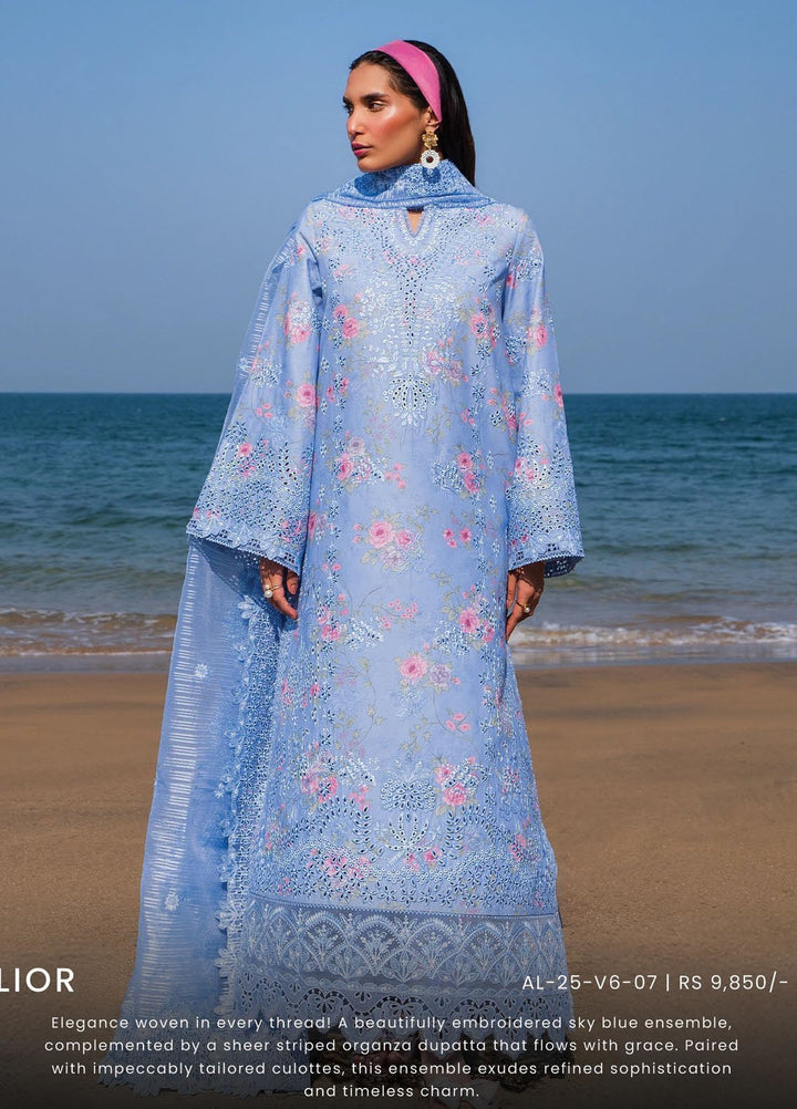 Endless by Afrozeh Embroidered Lawn Suits Unstitched 3 Piece AF25ES D-07 Lior - Summer Collection