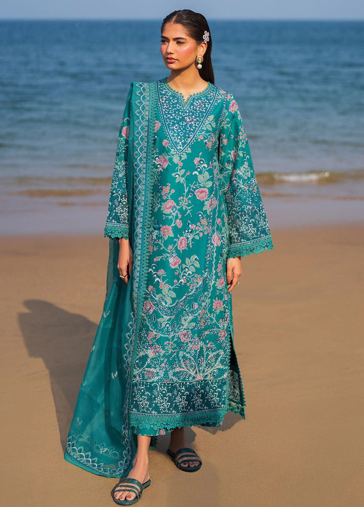Endless by Afrozeh Embroidered Lawn Suits Unstitched 3 Piece AF25ES D-10 Plush - Summer Collection