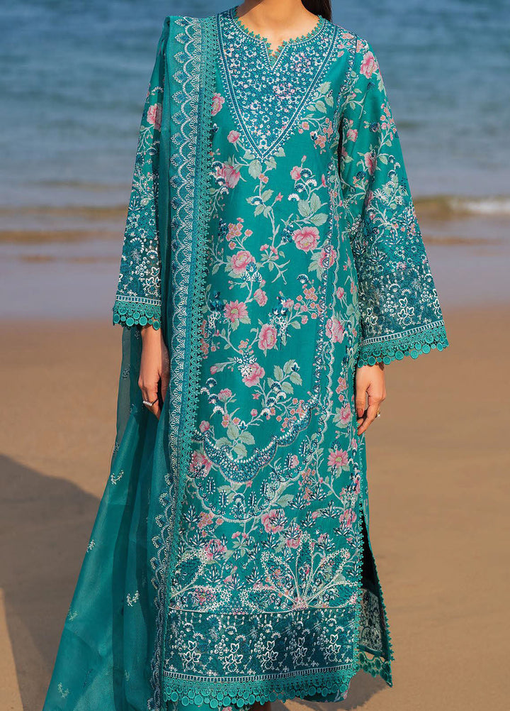 Endless by Afrozeh Embroidered Lawn Suits Unstitched 3 Piece AF25ES D-10 Plush - Summer Collection