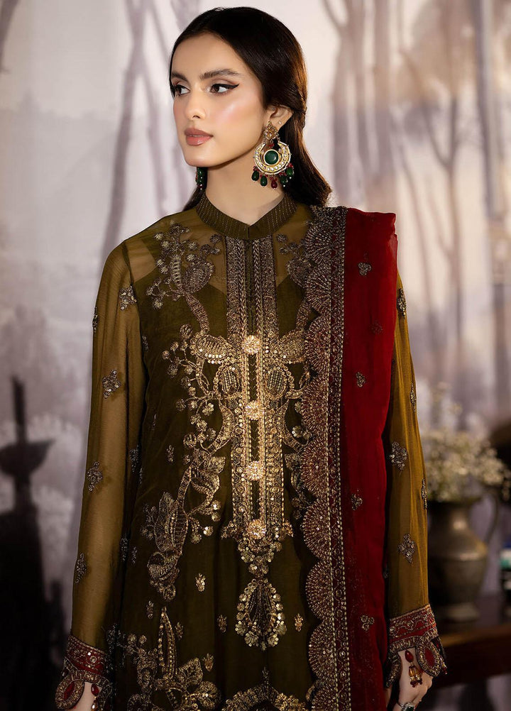 Enliven Majestic By Imrozia Premium Embroidered Chiffon Suits Unstitched 3 Piece IMP24EL M-67 Julieta - Formal Collection