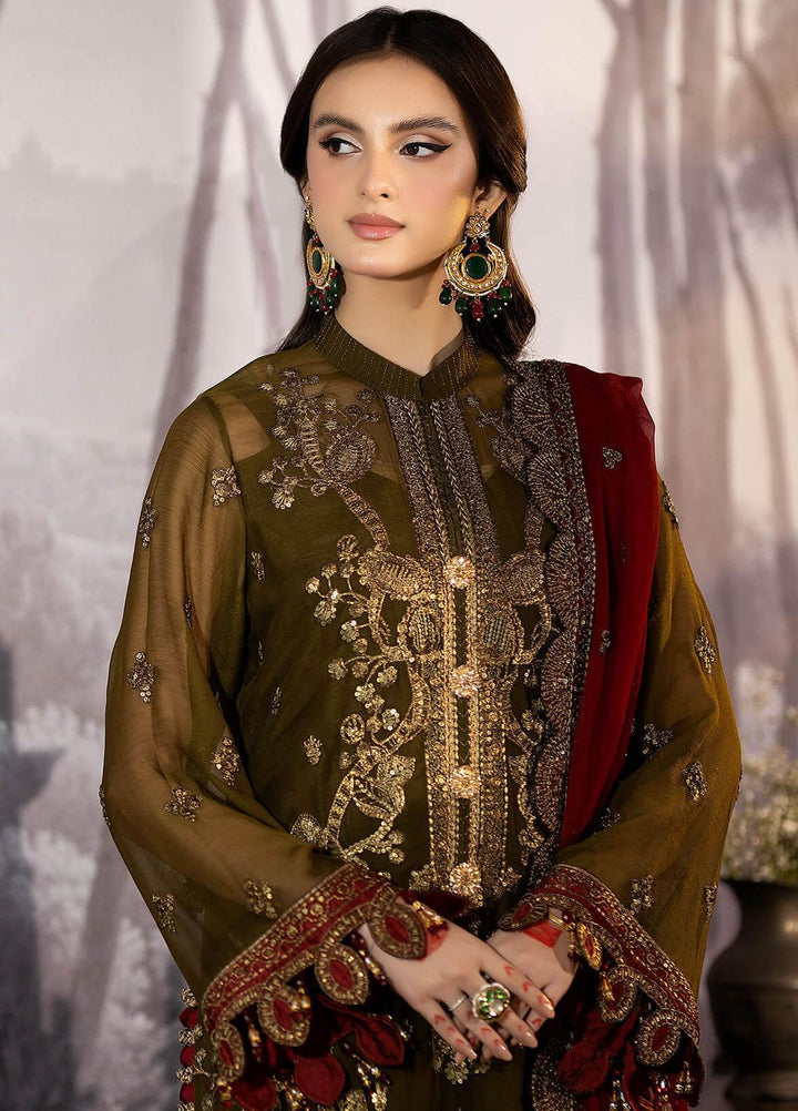 Enliven Majestic By Imrozia Premium Embroidered Chiffon Suits Unstitched 3 Piece IMP24EL M-67 Julieta - Formal Collection