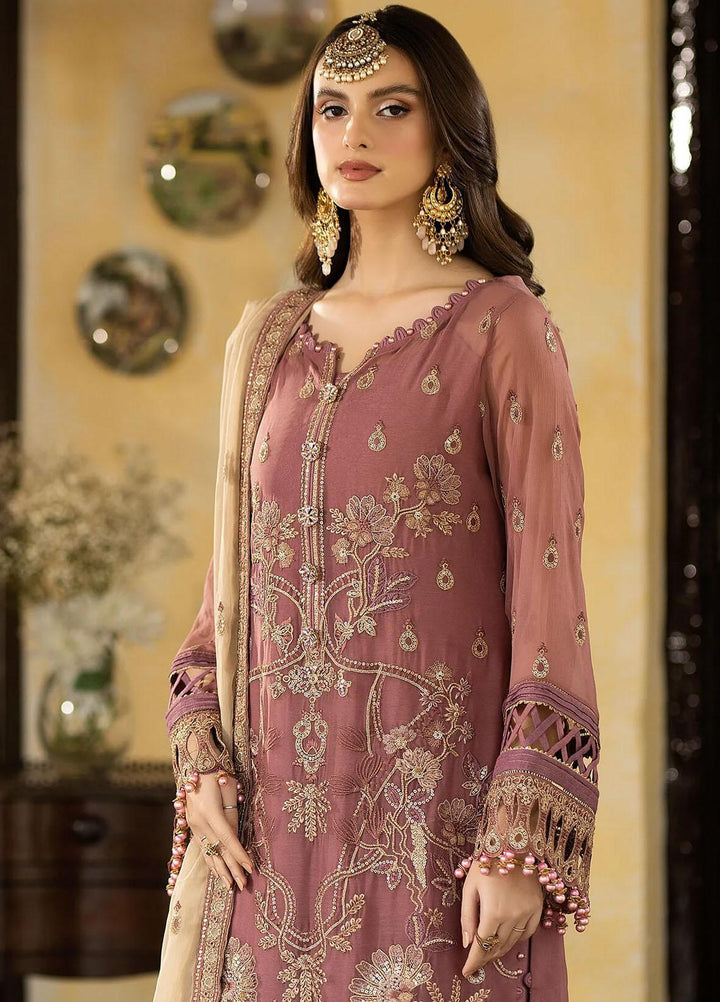 Enliven Majestic By Imrozia Premium Embroidered Chiffon Suits Unstitched 3 Piece IMP24EL M-69 Isla - Formal Collection