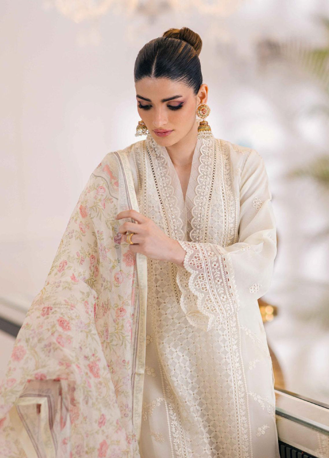 Ensembles By Azure Embroidered Organza Suits Unstitched 3 Piece AZU23ESE3 Heaven-Bliss  - Festive Collection