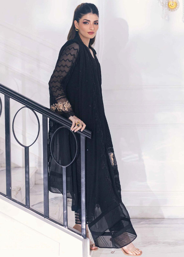 Ensembles By Azure Embroidered Chiffon Suits Unstitched 4 Piece AZU23ESE3 Cendre-Muse  - Festive Collection