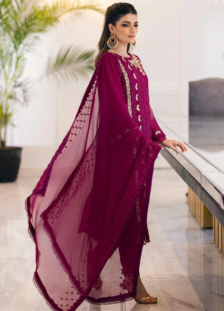 Ensembles By Azure Embroidered Chiffon Suits Unstitched 4 Piece AZU23ESE3 Glooming-Dive  - Festive Collection