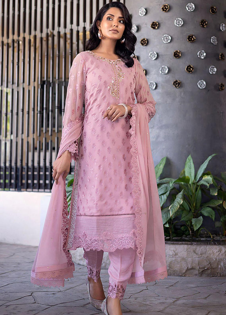 Ensembles By Azure Embroidered Chiffon Suits Unstitched 4 Piece AZU23ES Florid Charm - Festive Collection