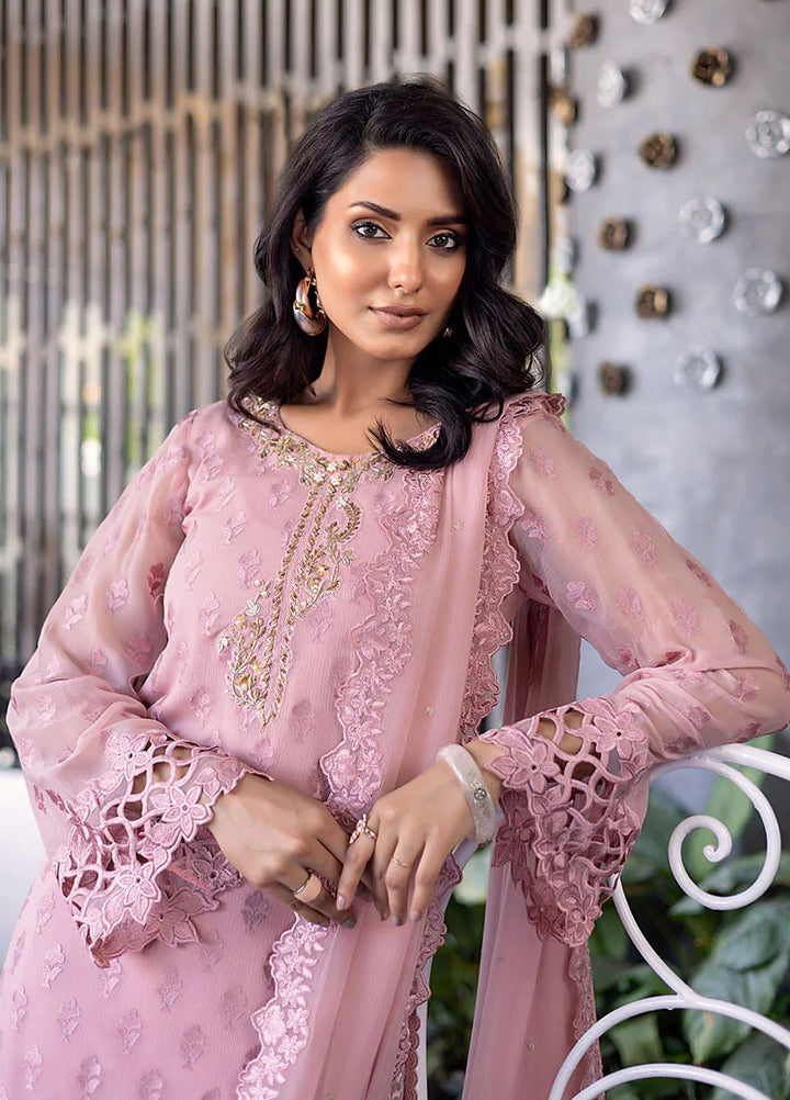 Ensembles By Azure Embroidered Chiffon Suits Unstitched 4 Piece AZU23ES Florid Charm - Festive Collection