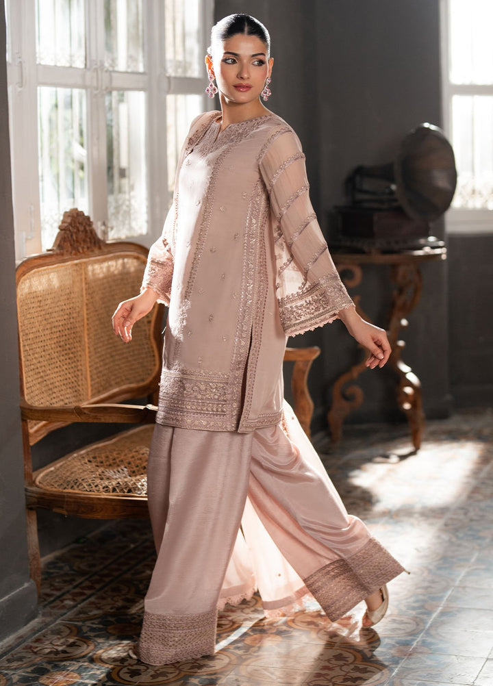 Ensembles by Azure Embroidered Chiffon Suits Unstitched 3 Piece AZU25EF Fadad Rouge ES-105 - Festive Collection