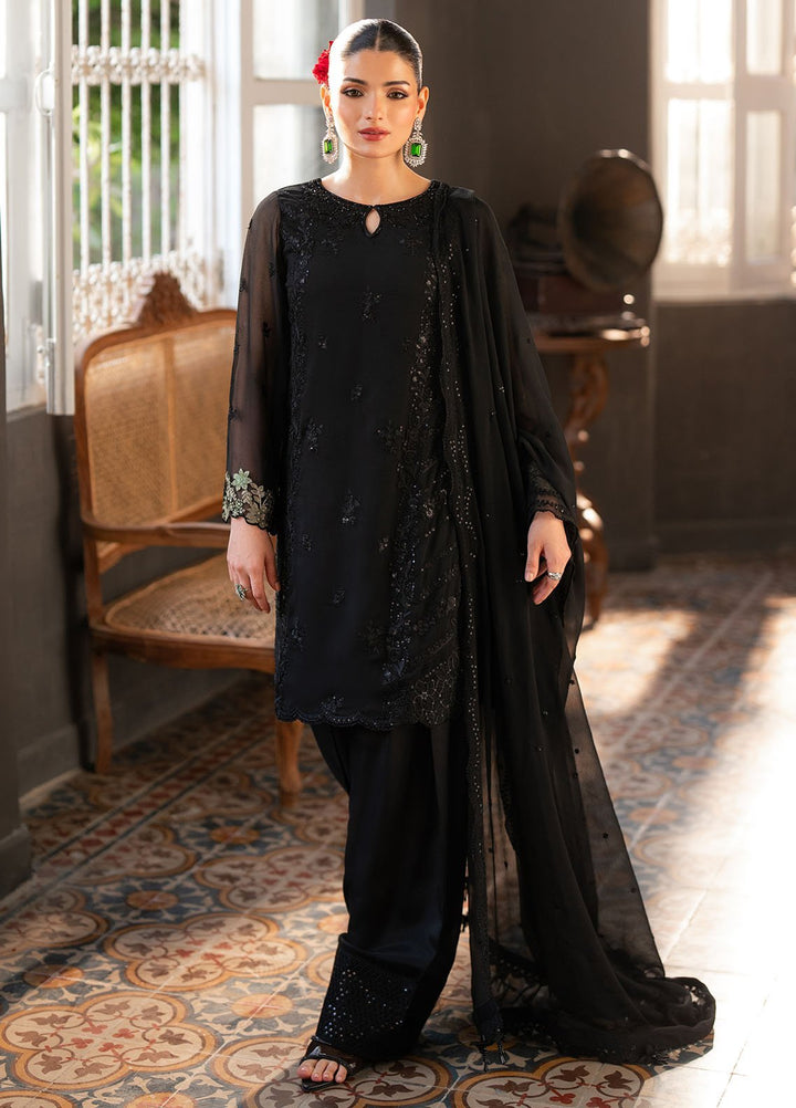 Ensembles by Azure Embroidered Chiffon Suits Unstitched 3 Piece AZU25EF Shadowlit ES-106 - Festive Collection