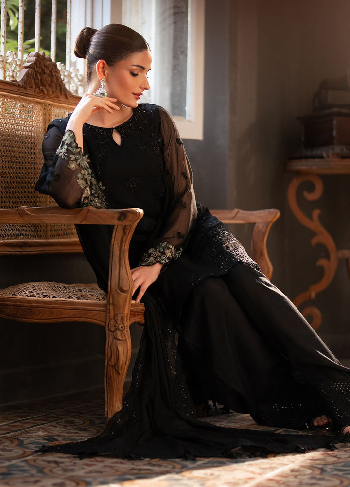 Ensembles by Azure Embroidered Chiffon Suits Unstitched 3 Piece AZU25EF Shadowlit ES-106 - Festive Collection