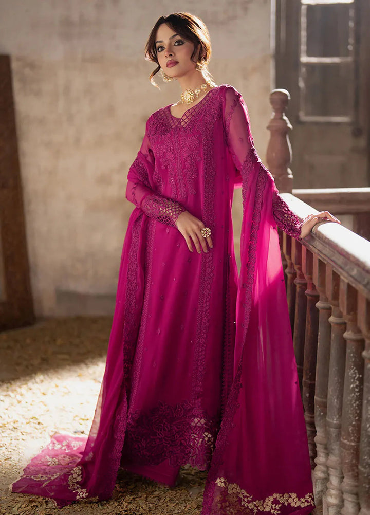 Ensembles By Azure Embroidered Chiffon Suits Unstitched 3 Piece AZU25EN I-01341 Plum Reverie - Festive Collection