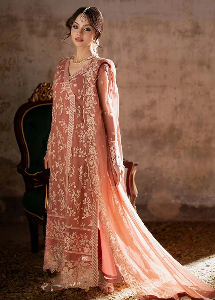 Ensembles By Azure Embroidered Chiffon Suits Unstitched 3 Piece AZU25EN I-01353 Dusky Bloom - Festive Collection