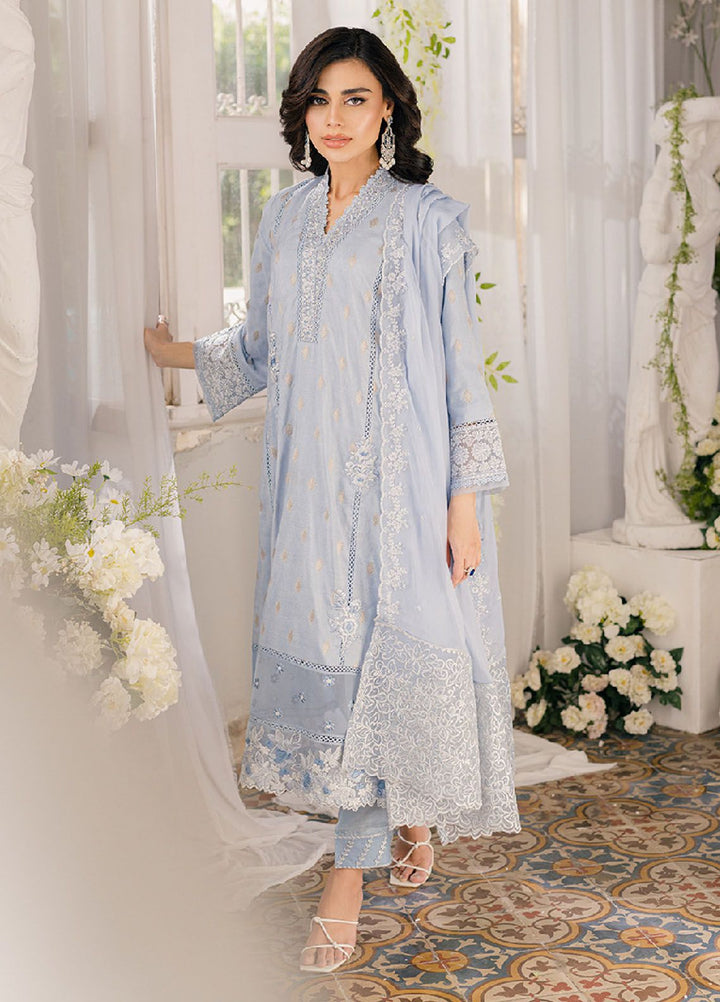 Ensembles by Azure Jacquard Lawn Suits Unstitched 3 Piece AZ24EJ SSES057 Slate Symphony - Festive Collection