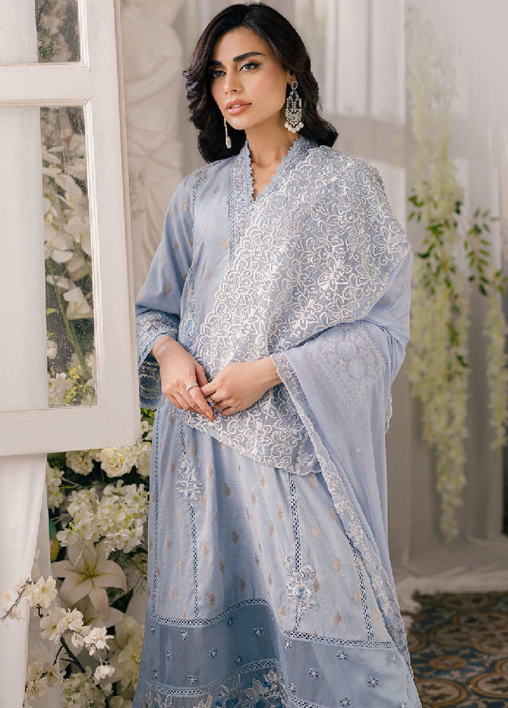 Ensembles by Azure Jacquard Lawn Suits Unstitched 3 Piece AZ24EJ SSES057 Slate Symphony - Festive Collection