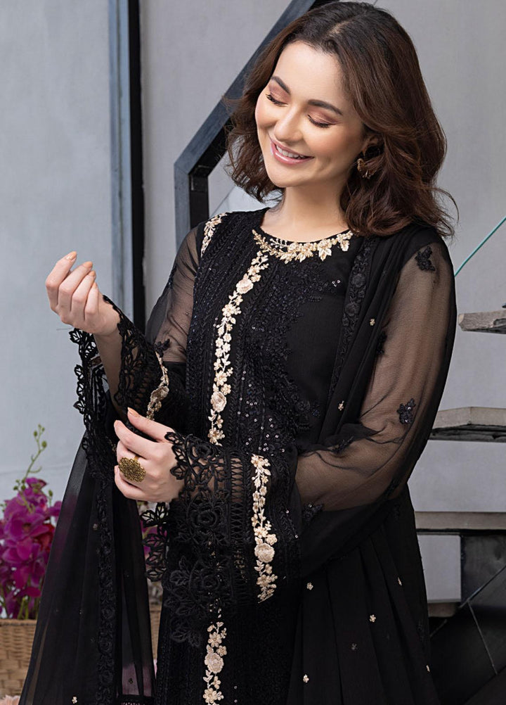 Ensembles By Azure Embroidered Chiffon Suits Unstitched 4 Piece AZU23ES3P ES-024 Moon Spark - Festive Collection
