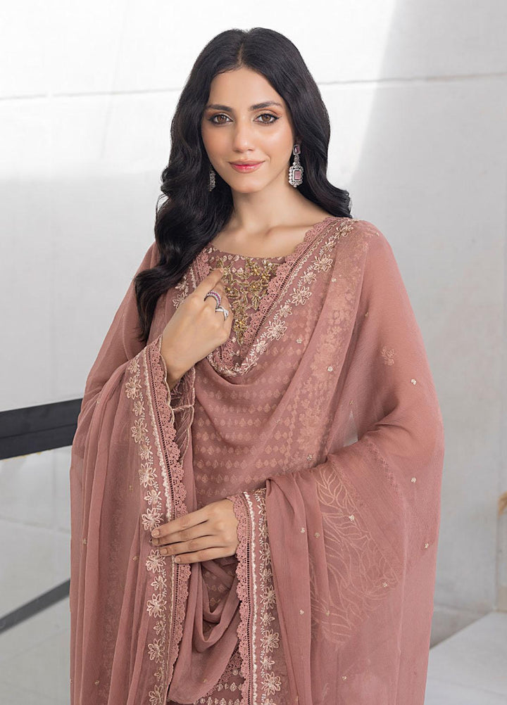 Ensembles By Azure Embroidered Chiffon Suits Unstitched 4 Piece AZU23ES3P ES-029  Spray Rose - Festive Collection