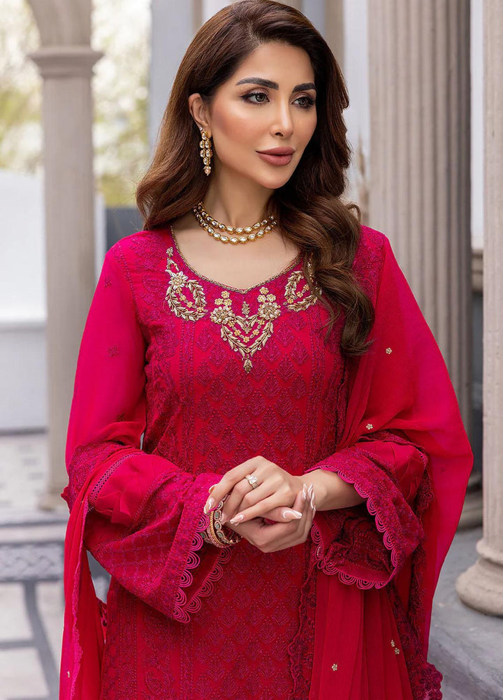 Ensembles By Azure Embroidered Chiffon Suits Unstitched 3 Piece AZU23EC Rosylicious - Festive Collection