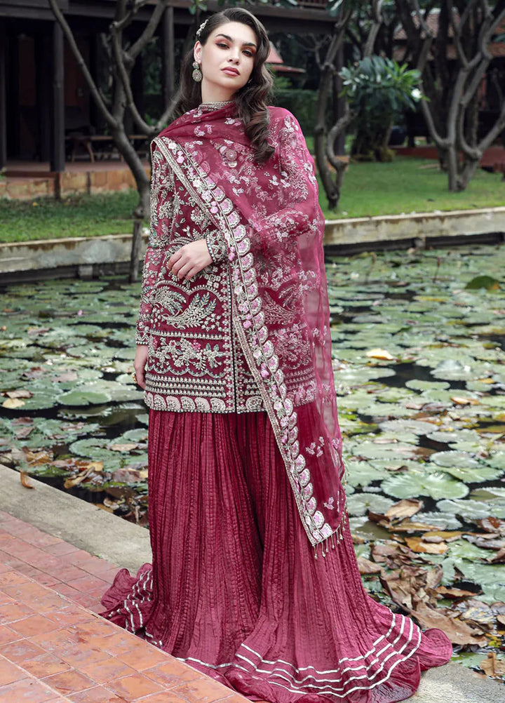 Ermina By Ezra Embroidered Net Suit Unstitched 3 Piece EZ24E D-02 Venus - Formal Collection