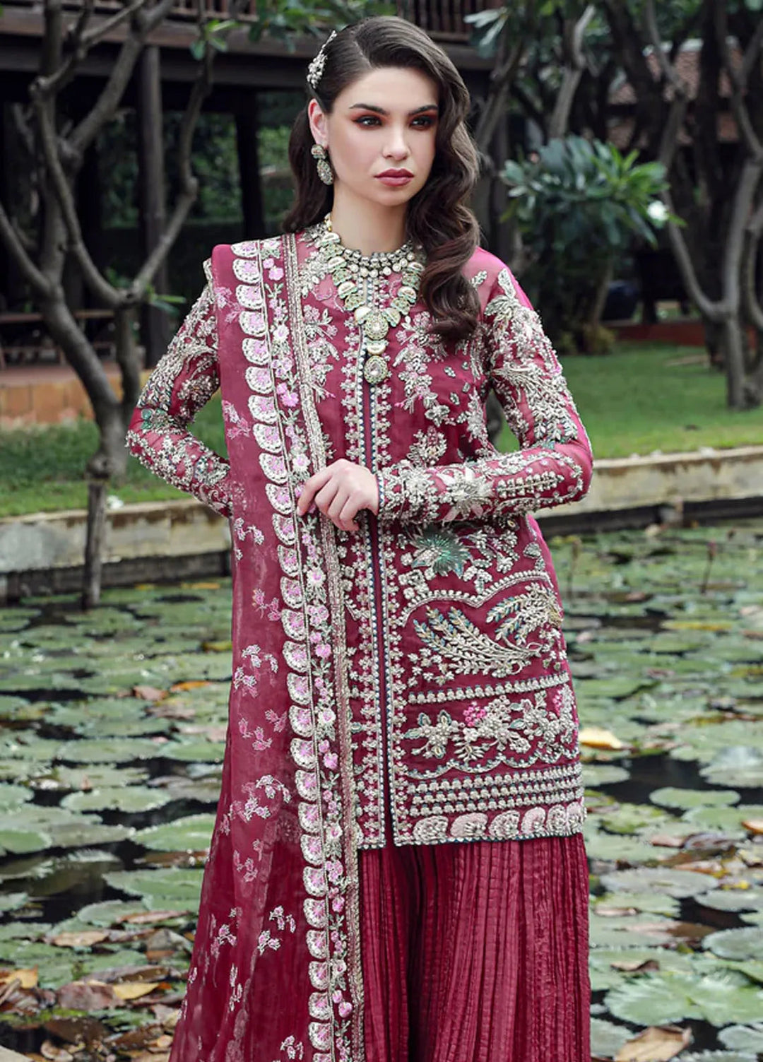 Ermina By Ezra Embroidered Net Suit Unstitched 3 Piece EZ24E D-02 Venus - Formal Collection