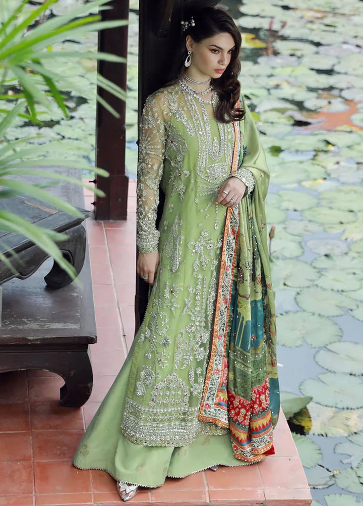 Ermina By Ezra Embroidered Net Suit Unstitched 4 Piece EZ24E D-04 Gardenia - Formal Collection