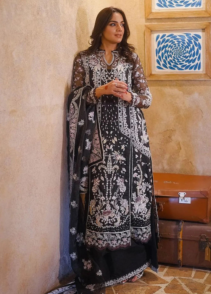 Ermina By Ezra Embroidered Net Suit Unstitched 4 Piece EZ24E D-05 Noor - Formal Collection