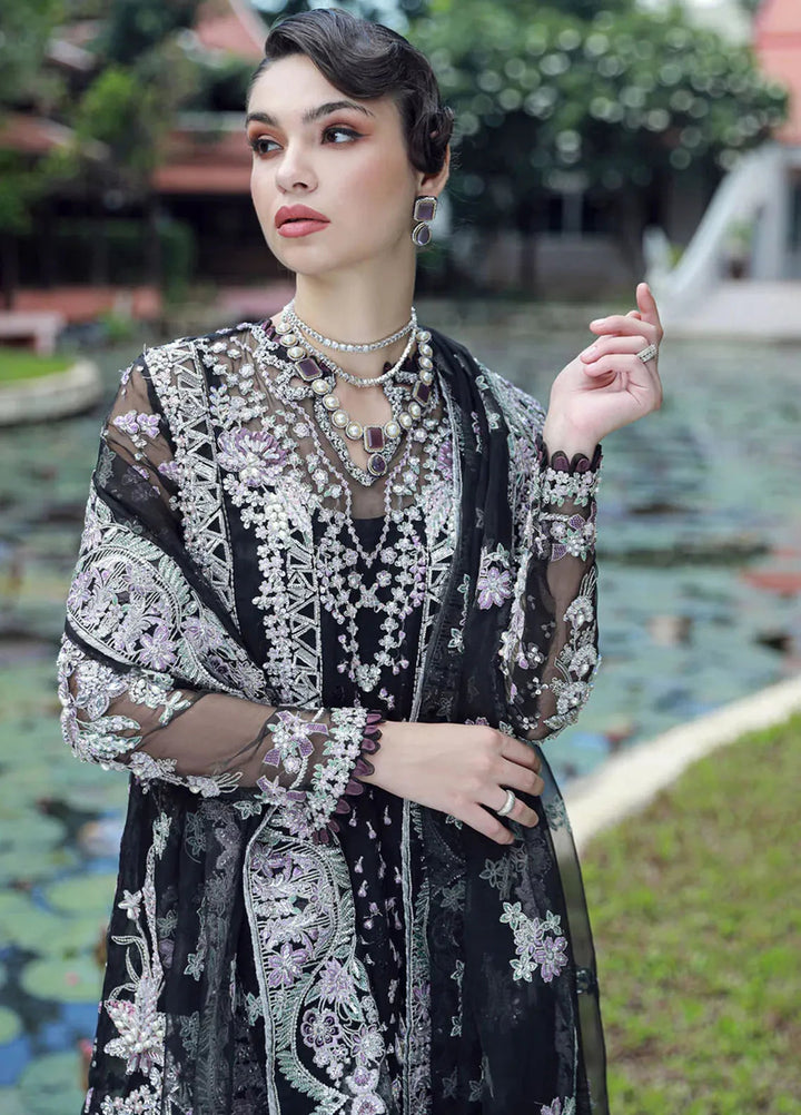 Ermina By Ezra Embroidered Net Suit Unstitched 4 Piece EZ24E D-05 Noor - Formal Collection